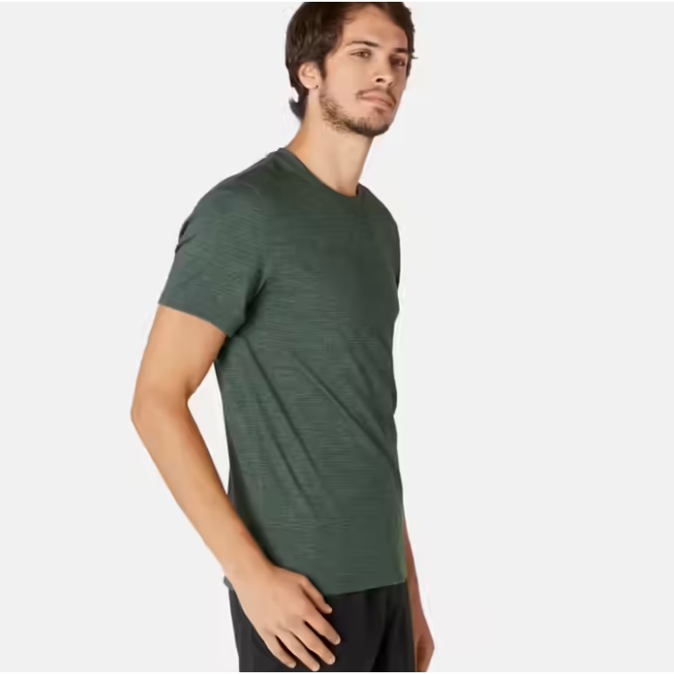 DOMYOS 500 Kaos Olahraga Fitness Pria Lembut Nyaman