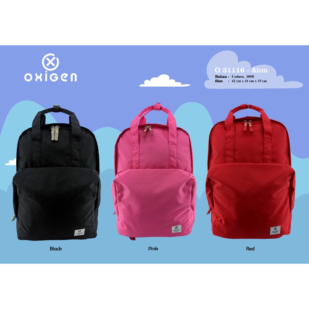 Tas Ransel Backpack Laptop Oxigen Original Aion