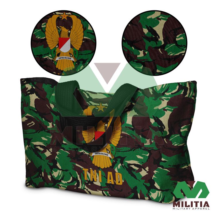Tas Tote bag souvenir TNI AD loreng malvinas