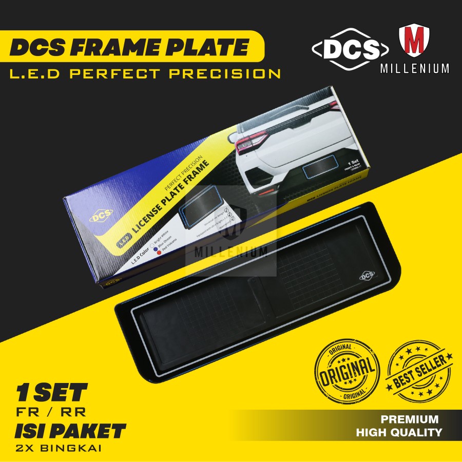 BREKET / DUDUKAN / COVER PLAT NOMOR MOBIL AKRILIK LAMPU LED 46CM DCS