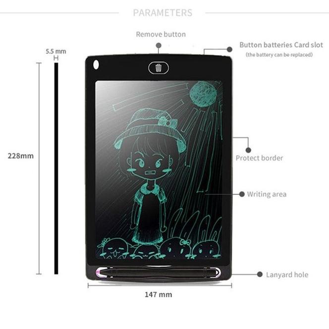 

No[W58G]» << Jenius >> Tablet Papan Tulis Menggambar LCD Hapus Writing Board Tablet Digital Layar 8.5 inch anak murah