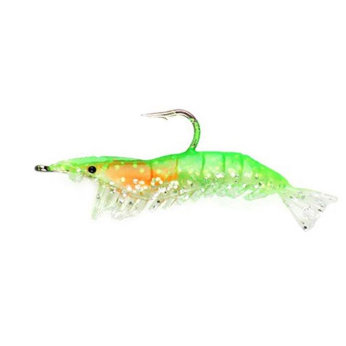Umpan Pancing 6Cm 3.5G Umpan Udang Buatan Wobbler Bercahaya Laut