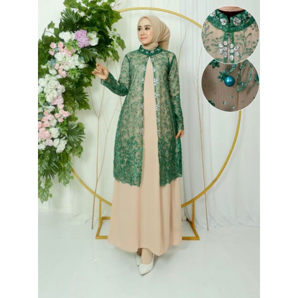 ALMEERA DRESS // BAHAN TILLE BORDIR MIX BORDIR PAYET // BAJU WISUDA // BAJU PESTA // KEBAYA MODERN // By Pelangi Jaya