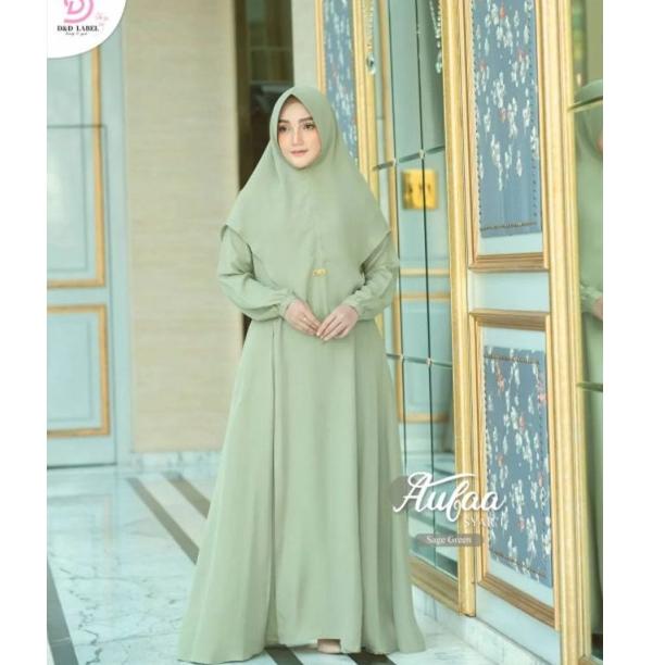 SUPER LARIS AULA SYARI PLUS KHIMAR UKURAN M - L - XL - XXL GAMIS SYARI BUSUI GAMIS JUMBO GAMIS MURAH