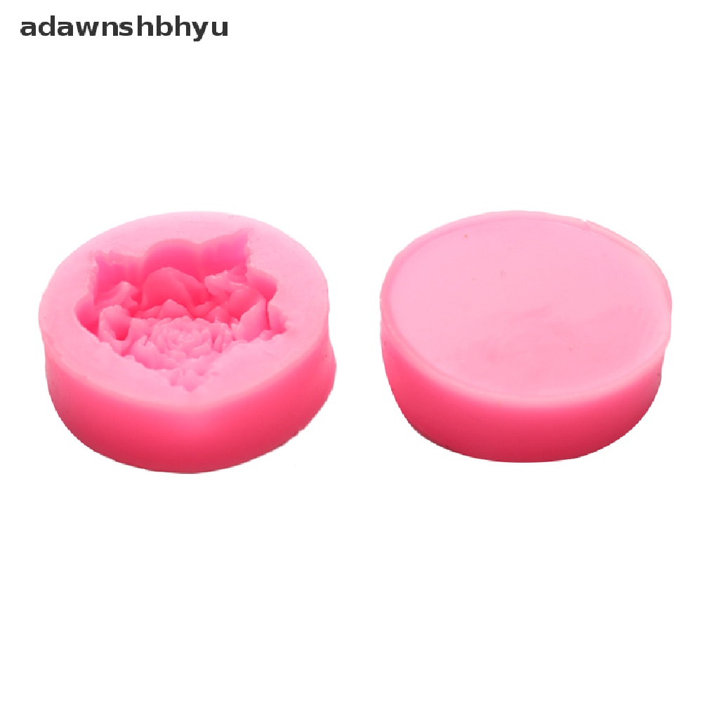 Adawnshbhyu Bloom Rose Silikon Kue 3D Bunga Fondant Cetakan Cupcake Permen Cokelat Decor ID