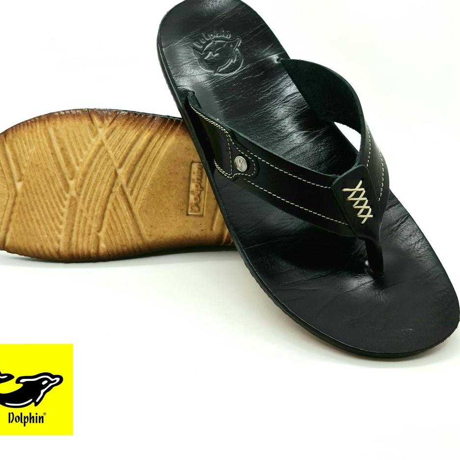Termurah Dolphin Sandal Jepit Pria Kulit Asli "Kane"