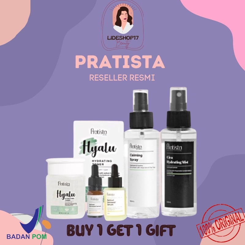 PRATISTA CALMING SPRAY CICA HYDRATING MIST FACE SPRAY HYALU TONER FACE SPRAY FACE MIST CALMING CICA SPRAY PRATISTA TONER 100ML | RETINOL RENEWAL SERUM 10ML 30ML BY PRATISTA SKINCARE SERUM RETINOL CALMING SPRAY PRATISTA.ID SERUM JERAWAT RETINOL VIRAL