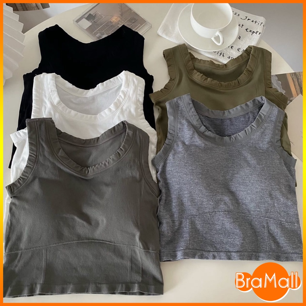 【 Bra Mall 】BM-365 Atasan Wanita Crop Top Pakaian Dalam Wanita Bra Tanktop