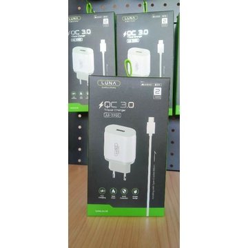Travel Charger Original LUNA A6-23QC. QC 3 Fast Charging