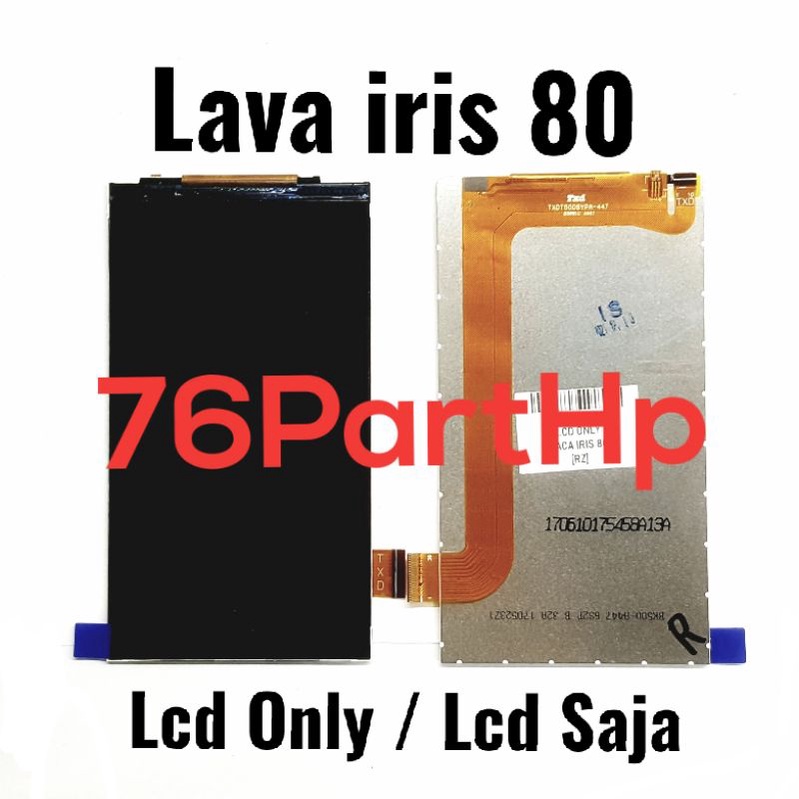 Ori Oem Lcd Only Lava iris 80 - Lava iris lcd saja