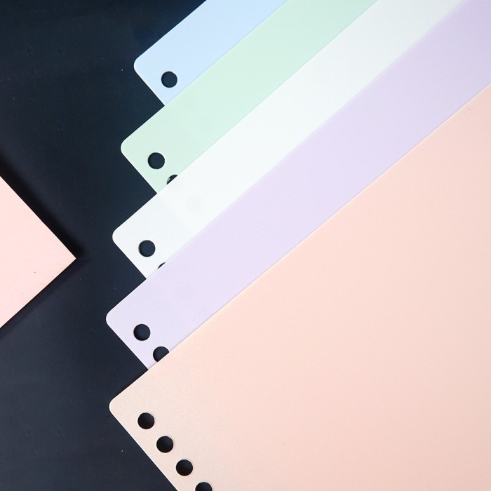 

PANMOMO DIY MINIMALIST BINDER COVERS 2 PCS MACARON B5 26 RING
