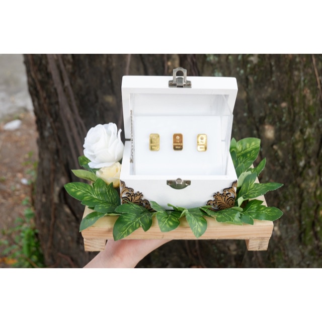 READY  Boks logam mulia / box logam mulia / boks seserahan / boks mahar / boks penghantar pernikahan