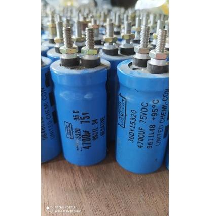 (X-3&U☎) Elco 4700uf 75v Original Cabutan Nippon Chemicon Japan premium