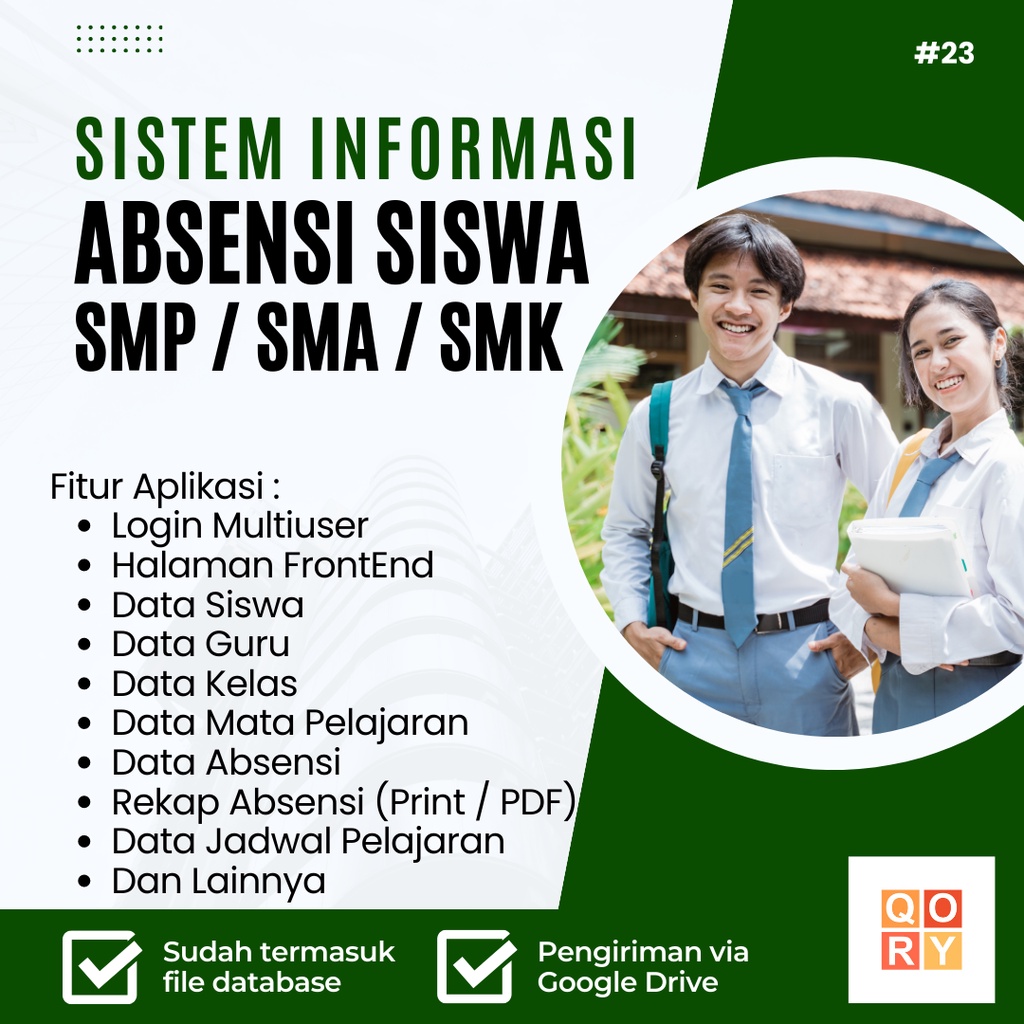 Source Code Program Aplikasi Sistem Informasi Absensi Siswa SMP - SMA - SMK Berbasis Web PHP Native