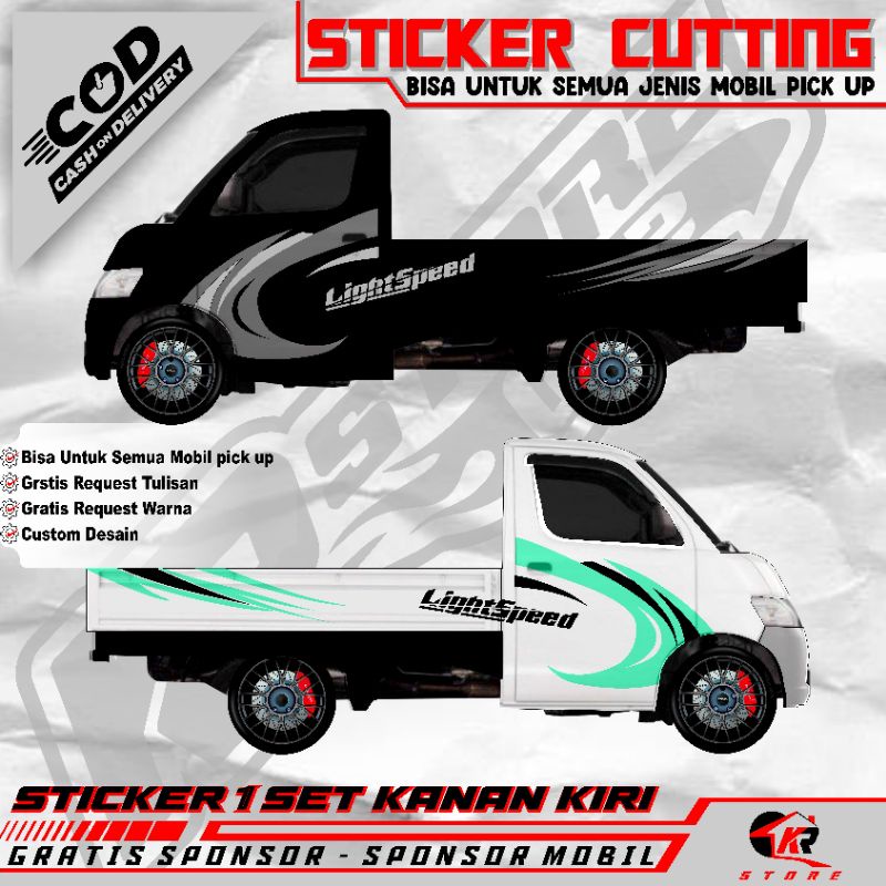 Sticker setiker mobil pick up grandmax cutting Sticker mobil semua jenis mobil pick up