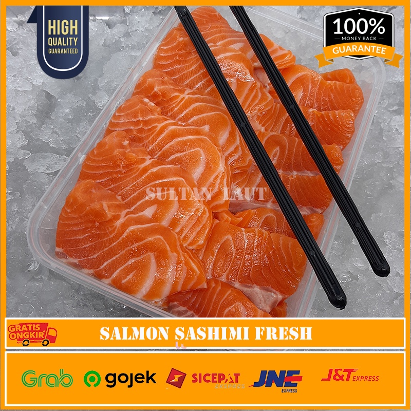 

Salmon Sashimi Fillet Fresh @500gr Segar / Ikan Salmon Grade A Murah