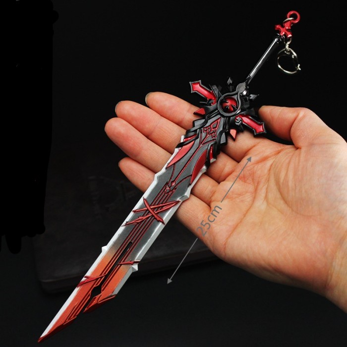 Genshin Impact Keychain / Gantungan Kunci Wolf's Gravestone 25 CM
