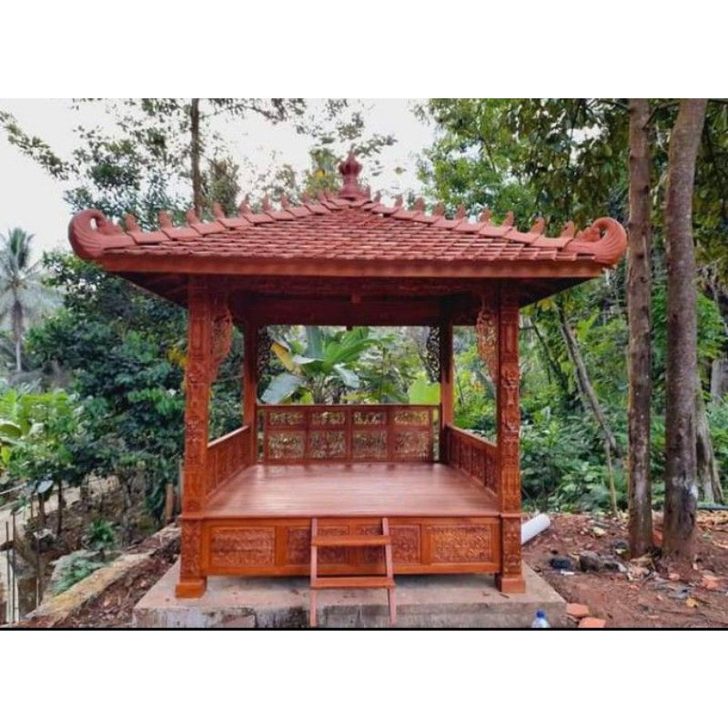 gazebo ukiran furniture Jepara kayu jati