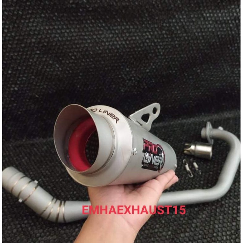 knalpot PROLINER TR1 short Vixsen,cbr150R,megapro,verza,jupiter mx,byson,R15 v1,R15 v2,R15 v3,R15 ol