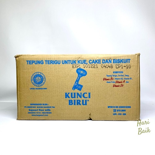 

Tepung Kunci Biru Bogasari 1kg (isi 12pcs) DUS