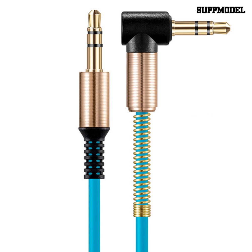 [Dekorasi] 3.5mm Male Straight to Elbow Kabel Adaptor Audio Cord Untuk Telepon MP3 Speaker Mobil