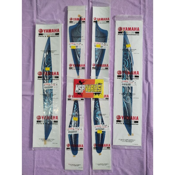 Genuine Part Striping List Stiker Yamaha Mio smile 2011 BIRU Original Ori asli