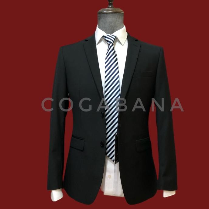 SLIM FIT COGABANA JAS HITAM JAS PRIA FORMAL