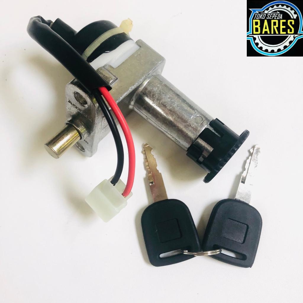 Kunci Kontak / Power Lock Set Sepeda Listrik SunRace Richey / Wuling