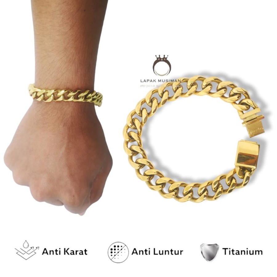 [Bayar di Tempat] GELANG PRIA TITANIUM SUPER KEREN