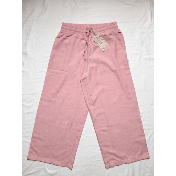 BAWAHAN CELANA BEGIE WIDE PANTS CORNICHE KULOT WANITA ORI