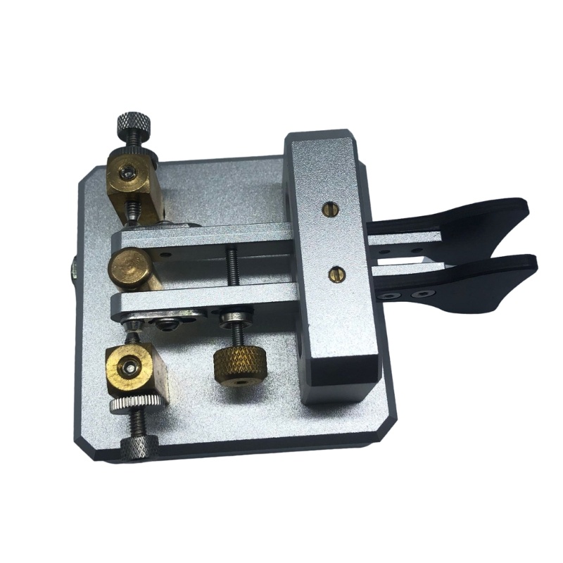 Zzz Stainless Steel CW Morse Key Dual-Paddle Telegraph Keyer Pengganti