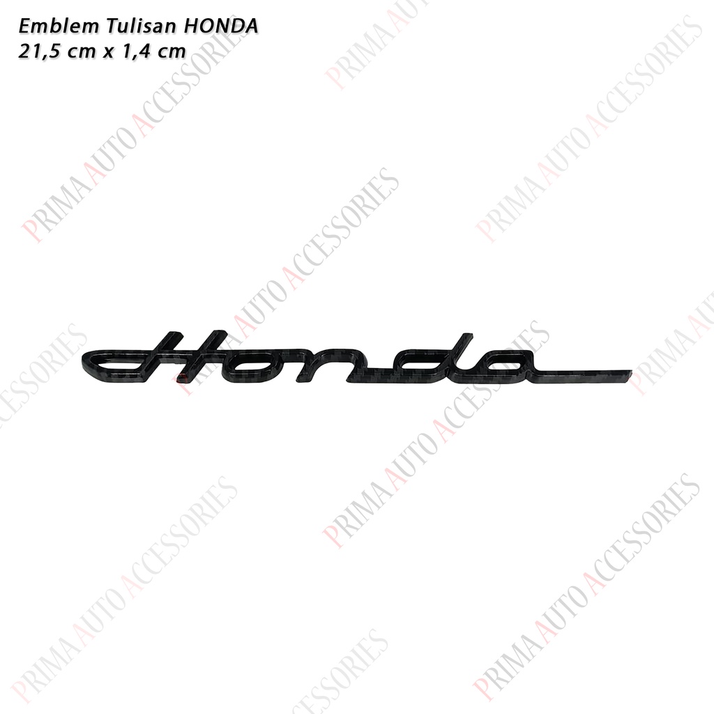 Emblem Mobil (Tulisan Latin) HONDA 21,5 cm harga satuan