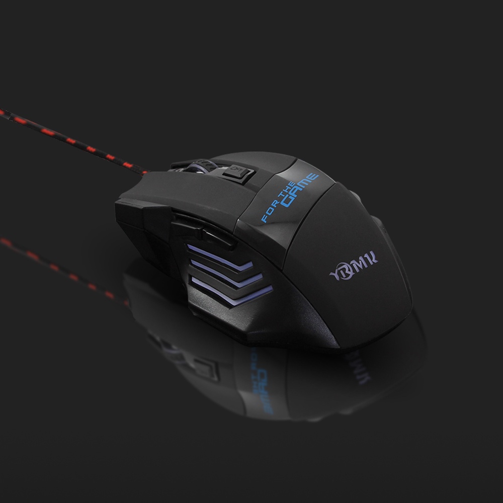 Mouse Kabel Sensor Game Sangat Akurat DPI Dapat Disesuaikan 800-1200-1600 Mouse Gaming Untuk PC Laptop