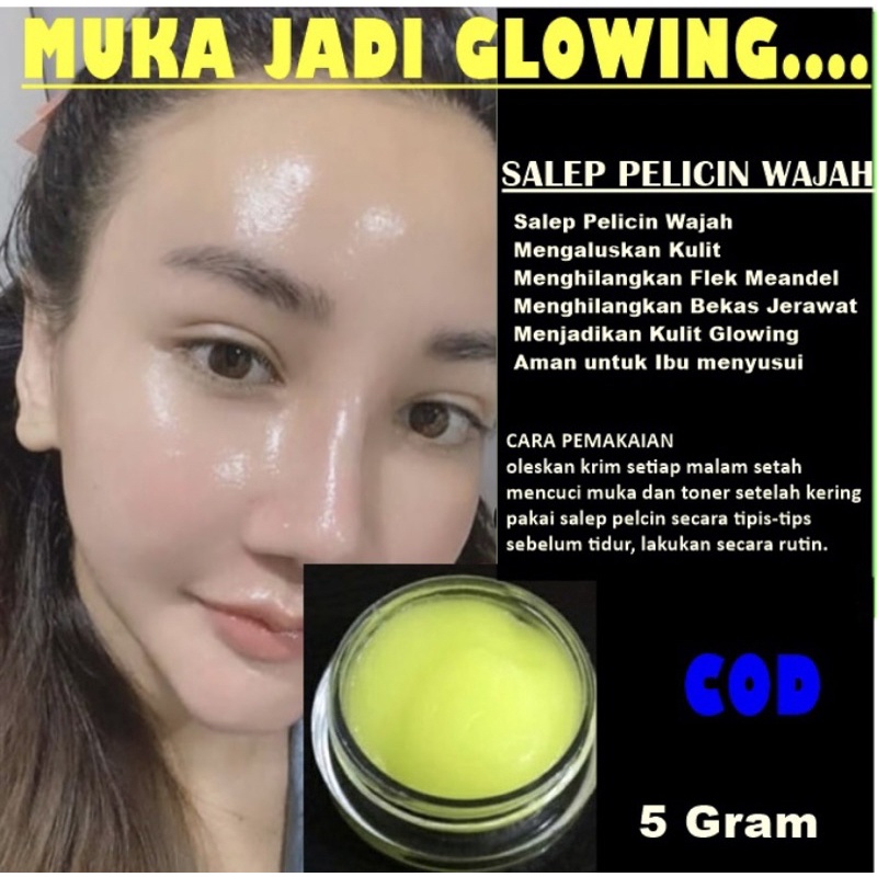 Salep Pelicin Wajah Flek/Night Cream (Glowing Face) aman untuk Bu'mil.