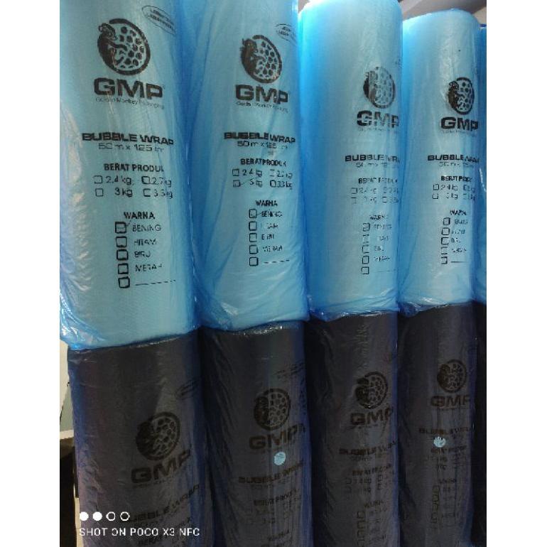 

BISA COD Bubble Wrap GMP 2.6kg (Persis 3Kg) ukuran 50mx125cm[Cargo 1 Resi 1 Roll]