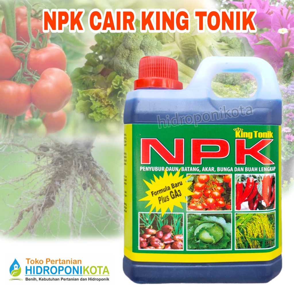 pupuk NPK cair king tonik 1 liter - pupuk daun - pupuk tanaman