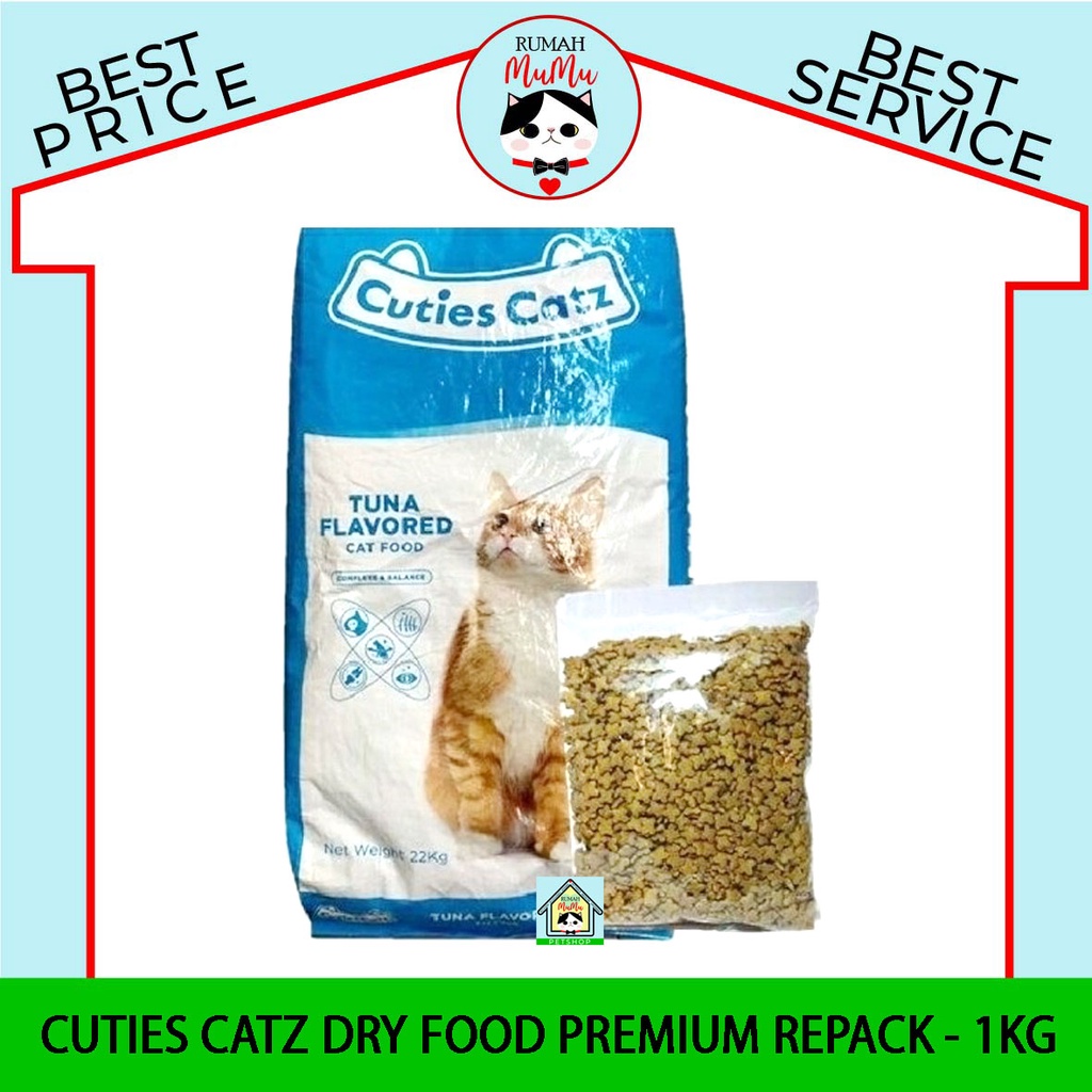 MAKANAN KERING KUCING DEWASA PREMIUM CUTIES CATZ 1 KG