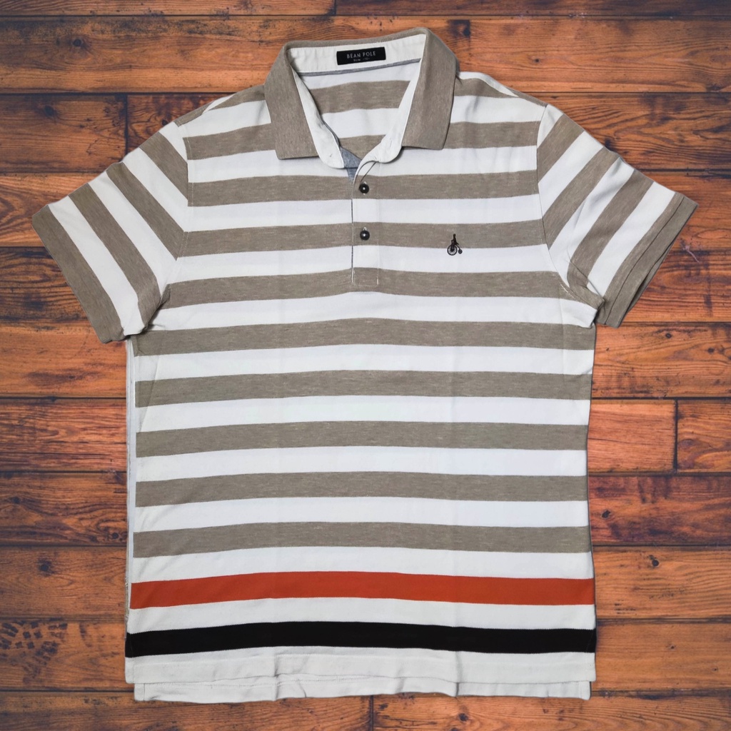 polo shirt/kaos polo/kaos kerah Beanpole motif salur second / preloved