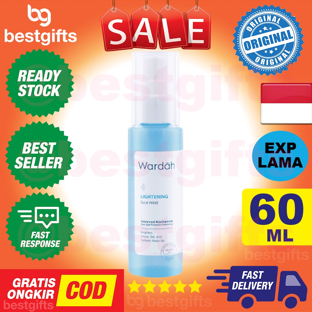 WARDAH LIGHTENING FACE MIST SPRAY UNTUK PRIMER SETTING SPRAY &amp; FRESH 60 ML