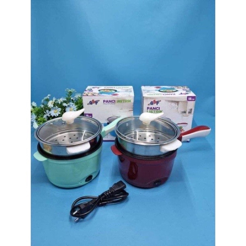 PANCI LISTRIK GSF G-4718 panci listrik gsf  Panci masak nasi panci serbaguna panci pengukus panci