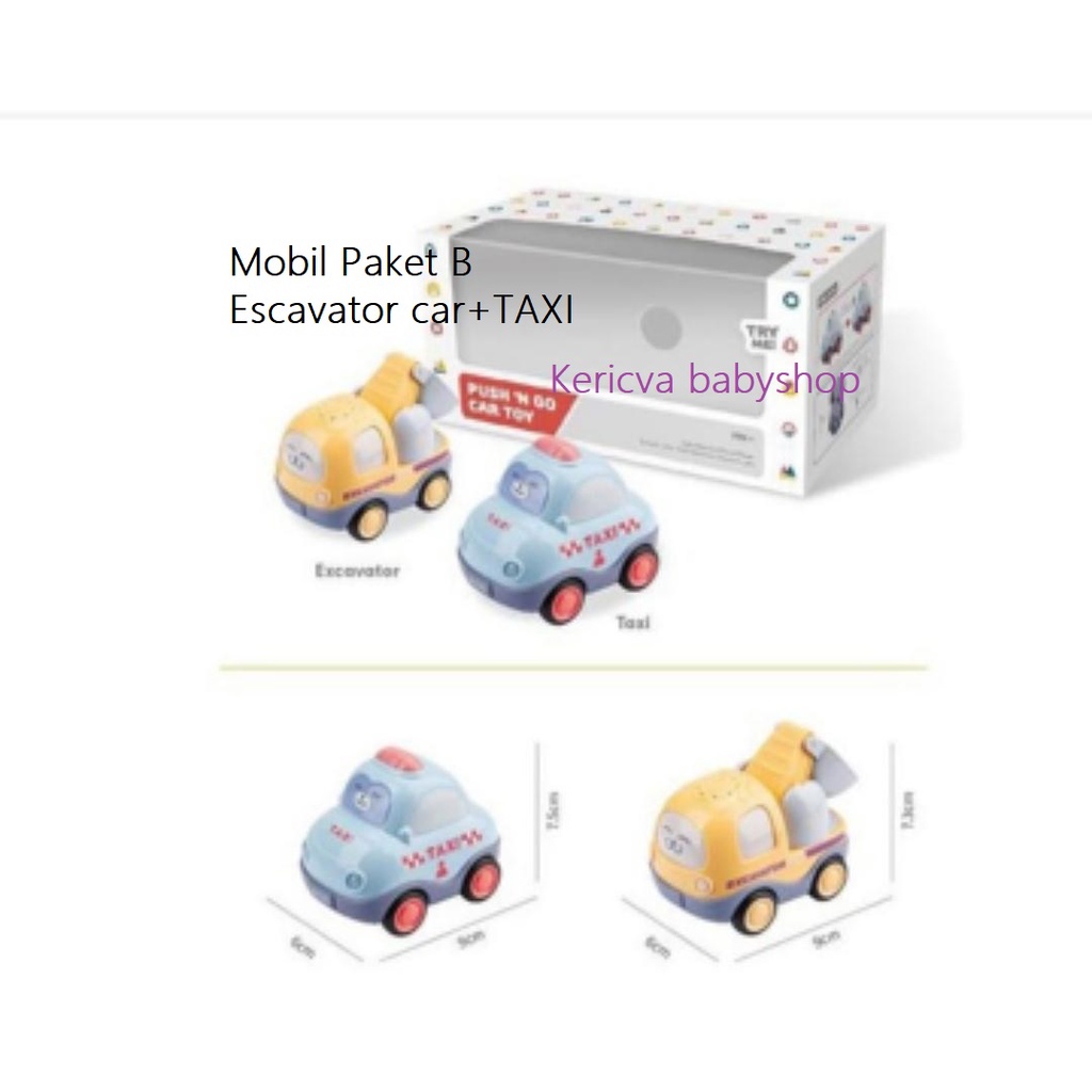 Yofi Mainan mobil mini car toy fire engine taxi