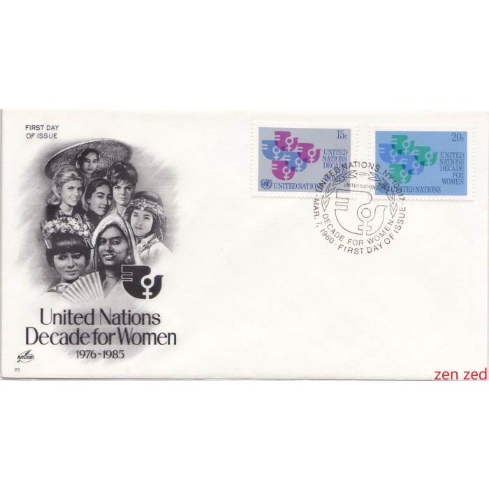 

A357 Prangko United Nations FDC 1980 U.N. Decade for Women 1 Pcs