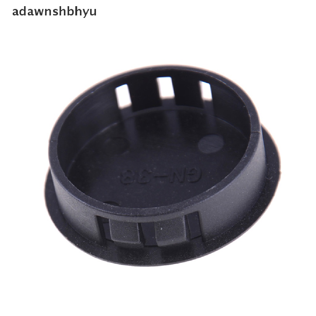 Adawnshbhyu 4Pcs/lot Colokan Lubang Tabung Bulat Plastik Hitam Pipe End Cap Cover ID