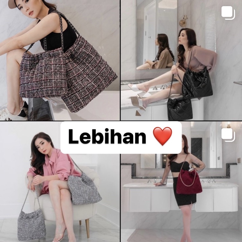 SNY the label x helloo aita christina richie bag medium mini white all black BHW SHW nude camel avoc