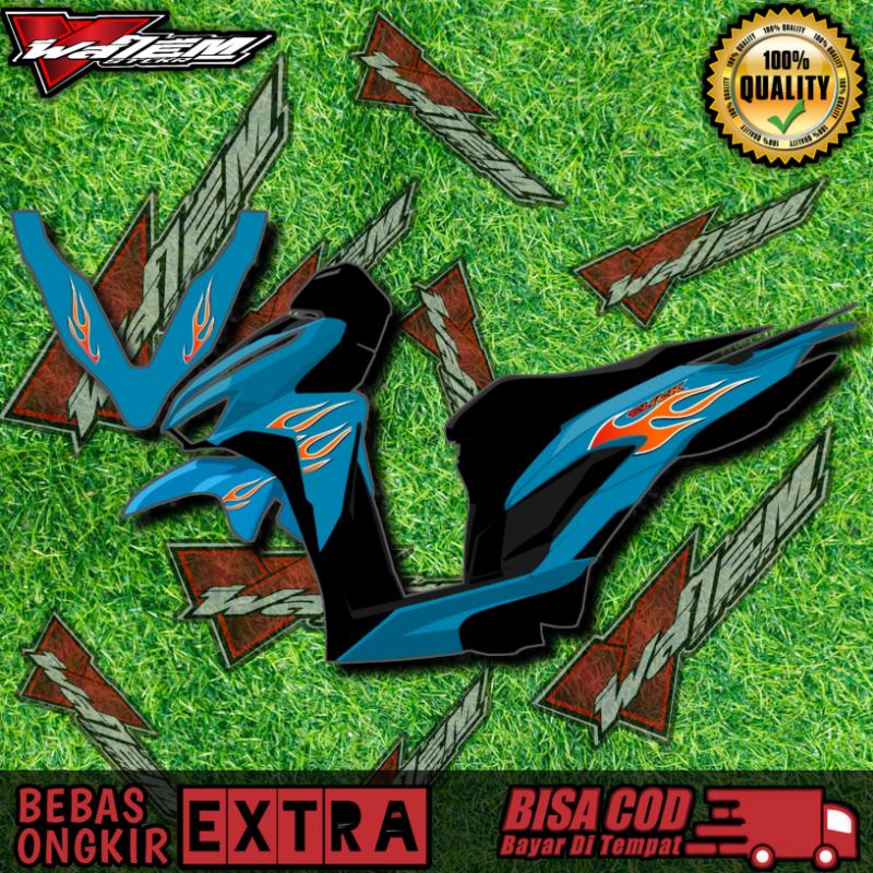 STRIPING TRANSPARAN VARIO NEW 2018 2021 VARIO 125 150 CUSTOM API FIRE