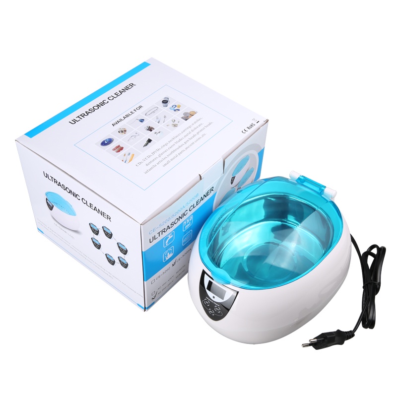 Pembersih Ultrasonik Digital Deep Clean Cleaner 750ml - CE-5200A - White/Blue - OMHA2KWB