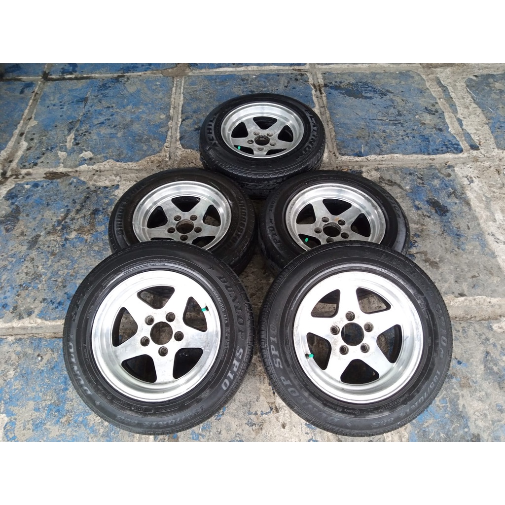 velg racing ring 15x7 lubang 5x114 seken bekas murah berkualitas
