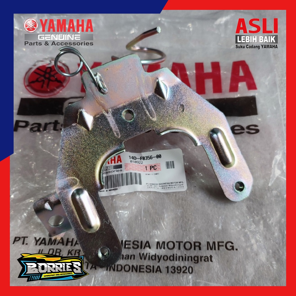 PLAT BREKET DUDUKAN TAMENG DEPAN MIO SOUL KARBU ORIGINAL YAMAHA 14D-F8356-00