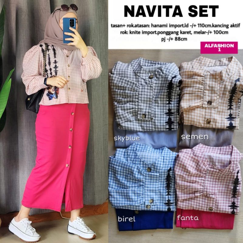 NAVITA SET BY ALFASHION BAJU SETELAN ORI ALFASHION