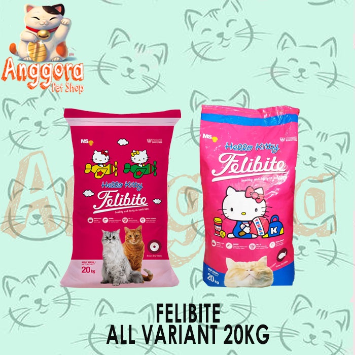 Makanan Kucing Felibite Hello kitty 20kg Kemasan dalam Freshpack 500gr ( EKSPEDISI )